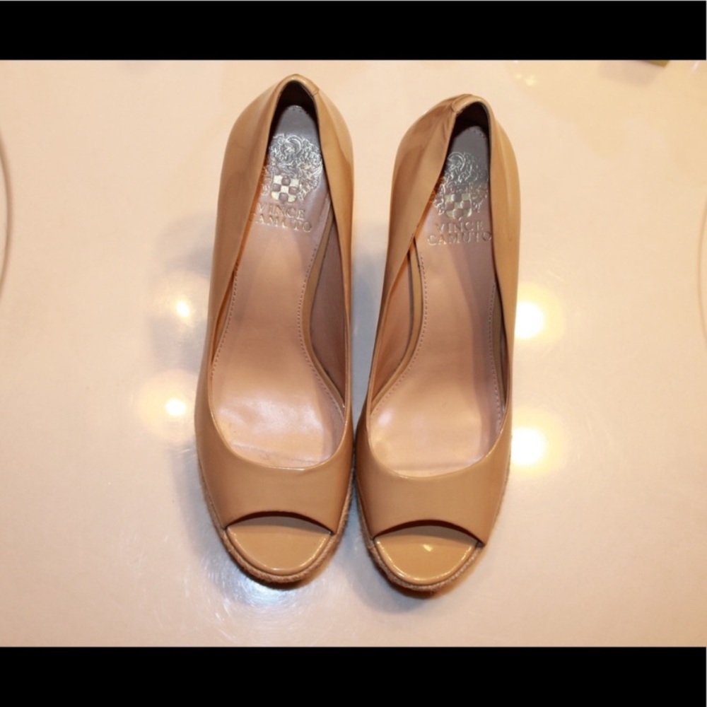 Vince Camuto open toe wedges